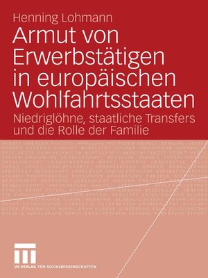 cover image of Armut von Erwerbstätigen in europäischen Wohlfahrtsstaaten